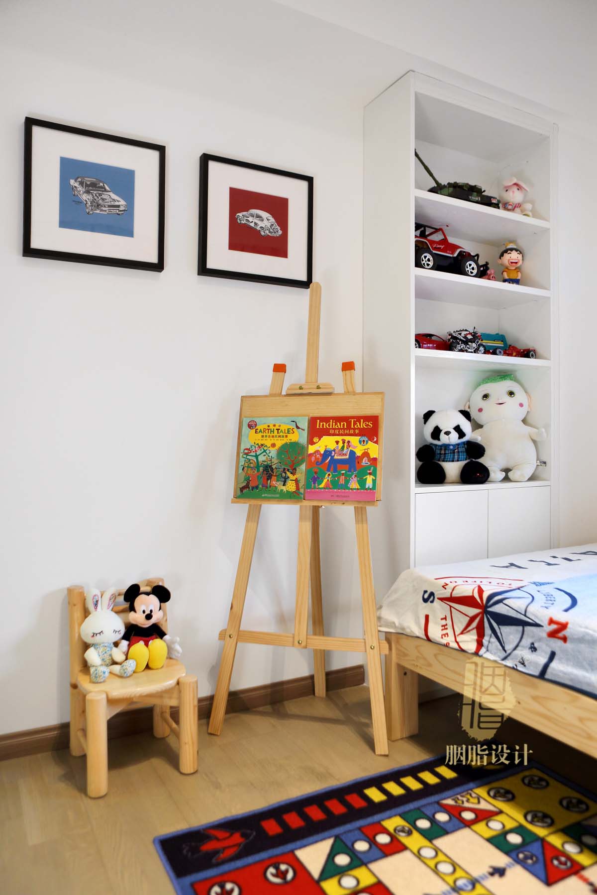 北欧 三居 收纳 旧房改造 家装 装饰设计 儿童房图片来自设计师胭脂在胭脂原创设计：一木一家的分享
