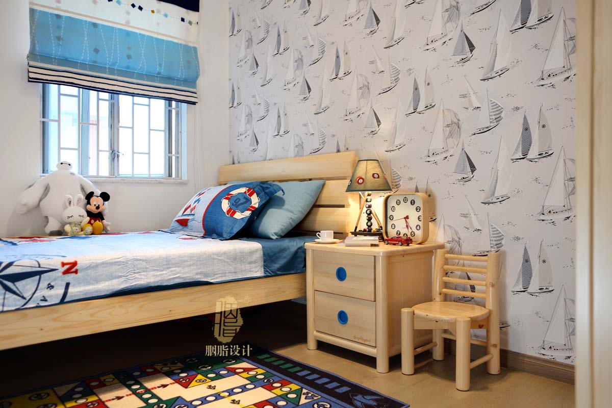 北欧 三居 收纳 旧房改造 家装 装饰设计 儿童房图片来自设计师胭脂在胭脂原创设计：一木一家的分享