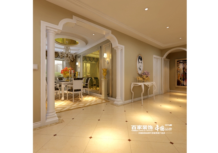 三居 浦江苑 欧式风格 客厅图片来自百家设计小刘在浦江苑御景湾150平欧式风格的分享