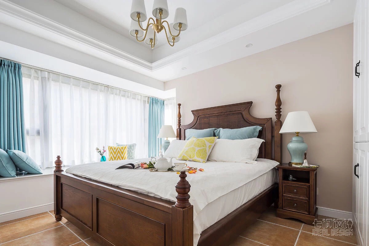 精致生活 美式 白领 卧室图片来自设计师陈欢在七间设计#早安#的分享