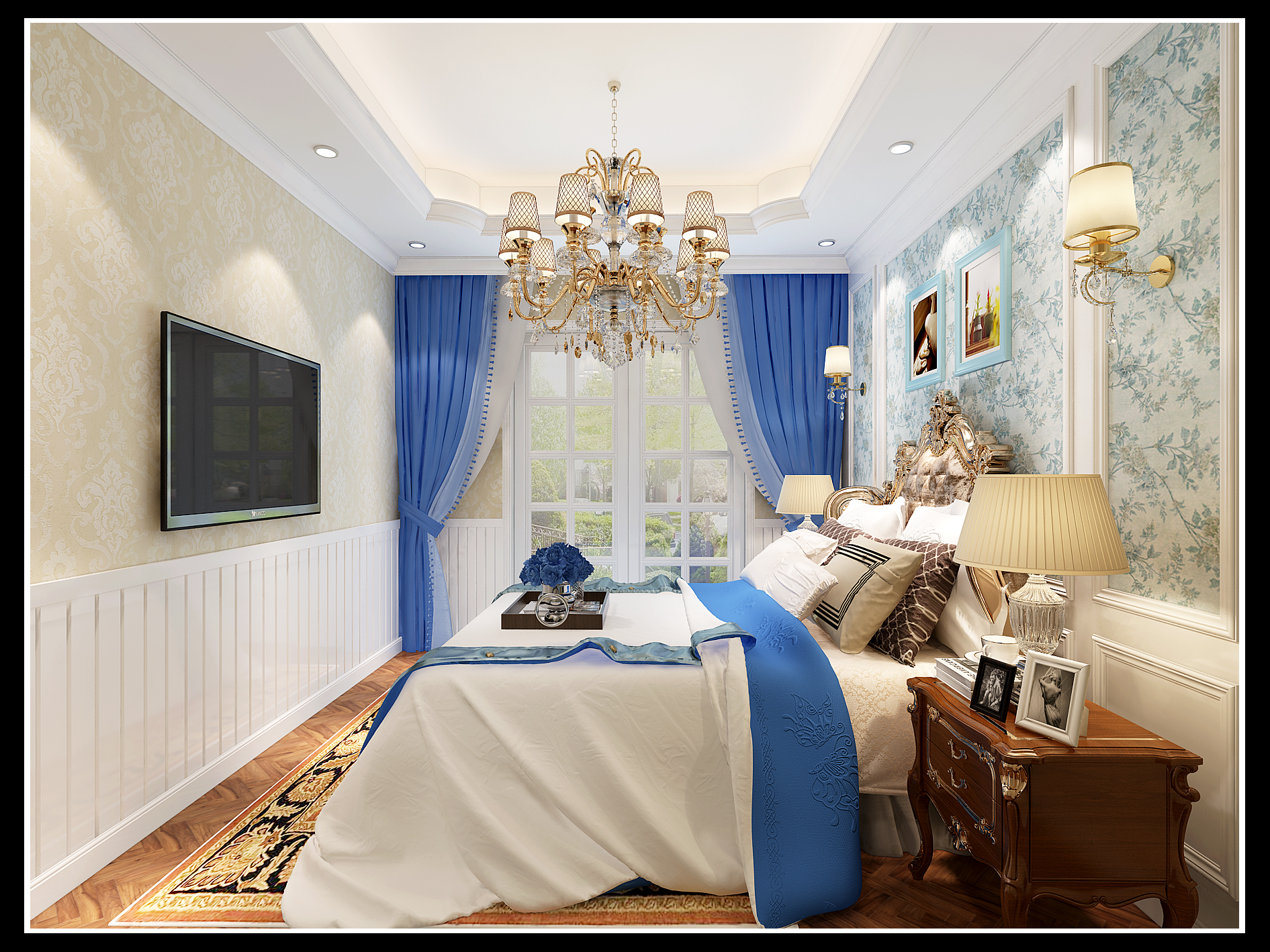 欧式 别墅 收纳 朱平波 卧室图片来自朱平波在龙湖原著——轻奢栖语的分享