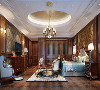 枫丹白露别墅项目装修美式古典风格设计，上海腾龙别墅设计作品，欢迎品鉴