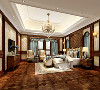 宝华栎庭别墅项目装修美式古典风格设计，上海腾龙别墅设计作品，欢迎品鉴