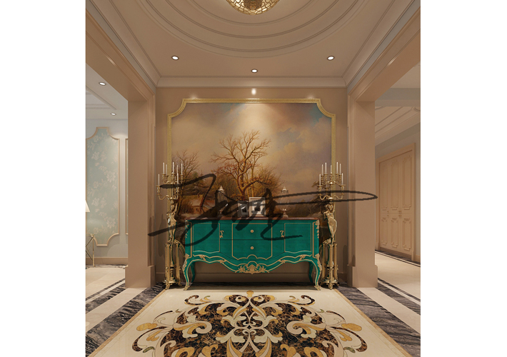 大户型 保利康桥 法式风格 客厅图片来自百家设计小刘在保利康桥180平法式风格全包17万的分享