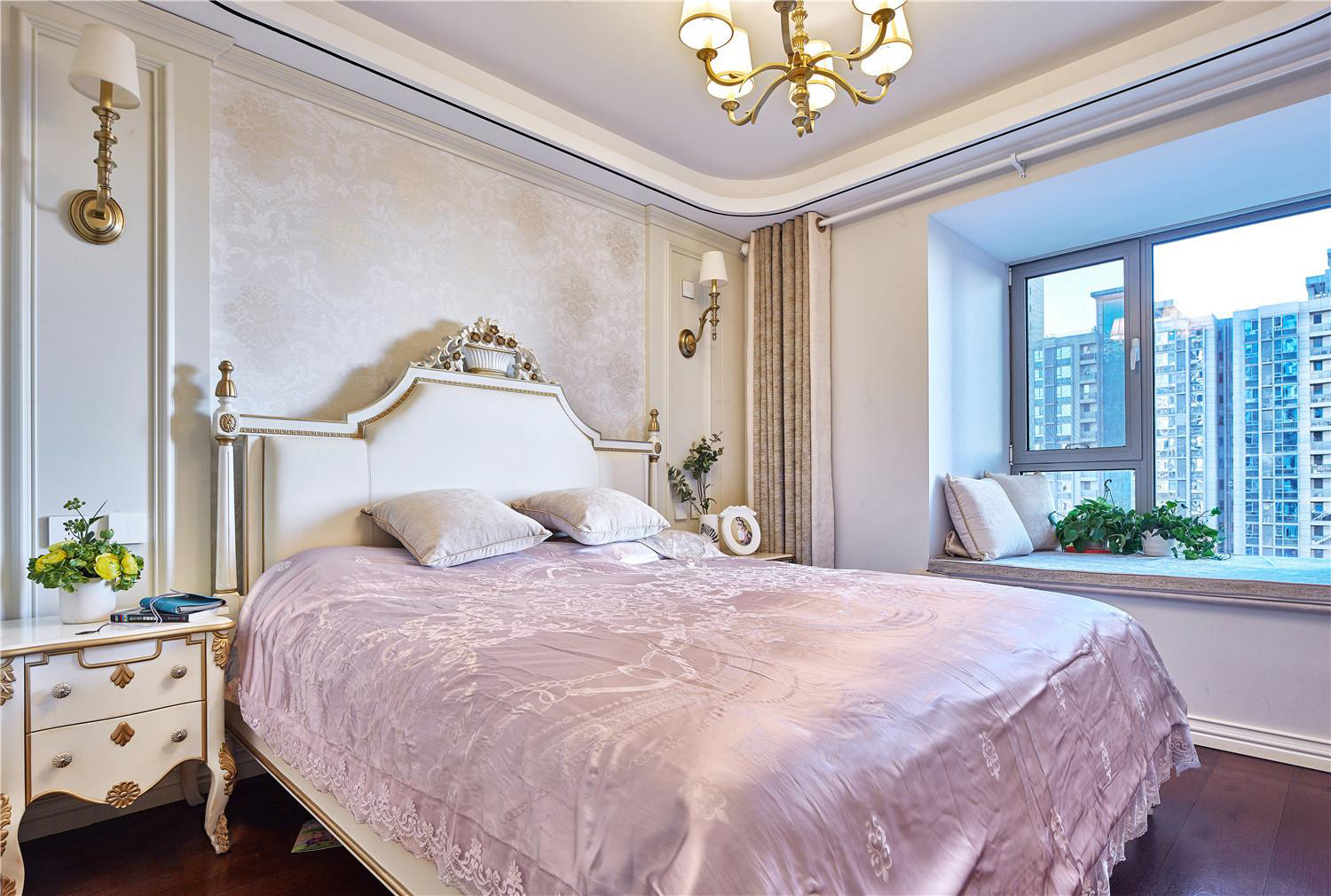 简约 美式 白领 小资 卧室图片来自别墅设计师杨洋在金属优雅美式时尚之家的分享