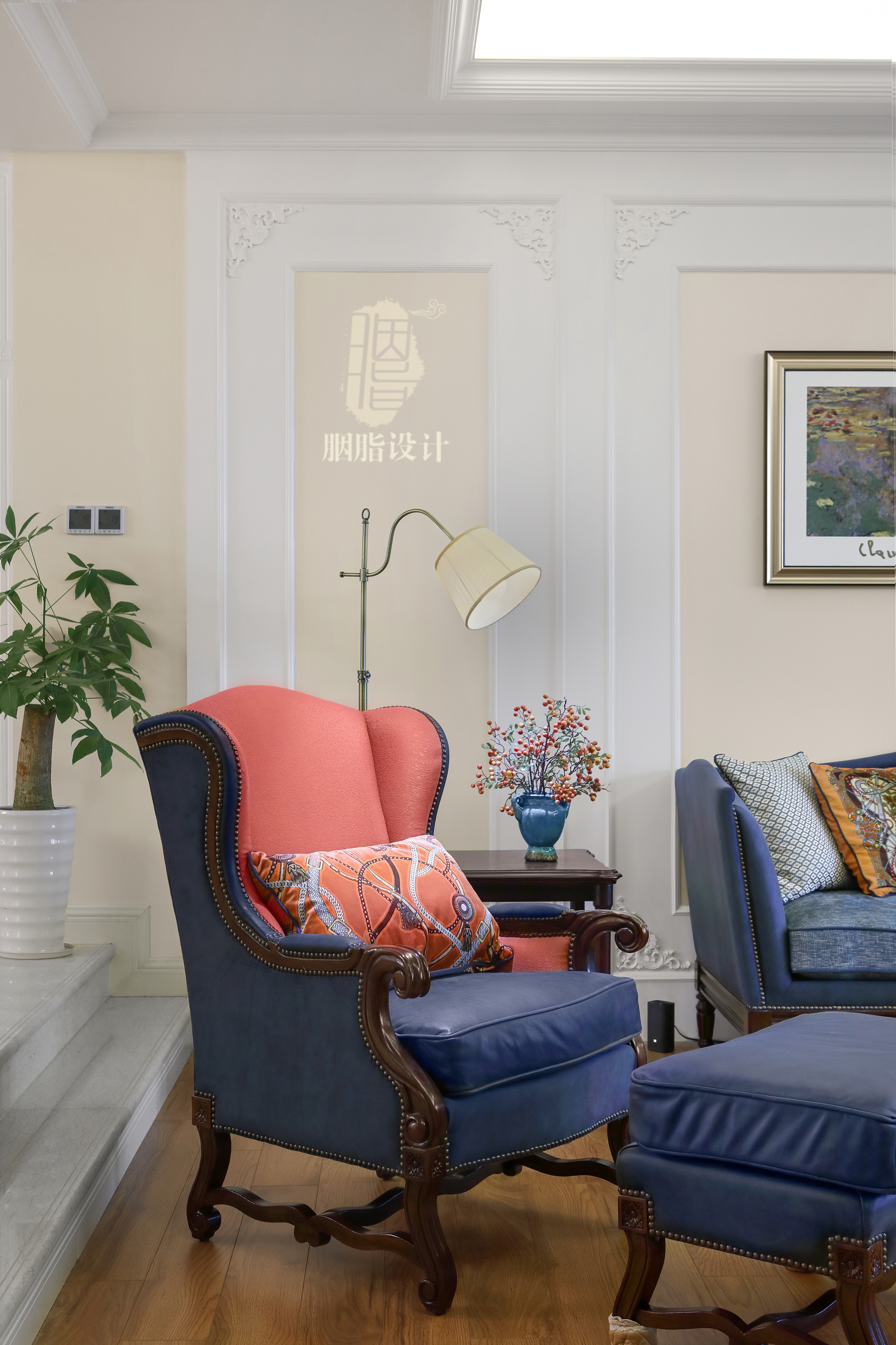 客厅图片来自设计师胭脂在胭脂原创设计：邂逅繁华的分享