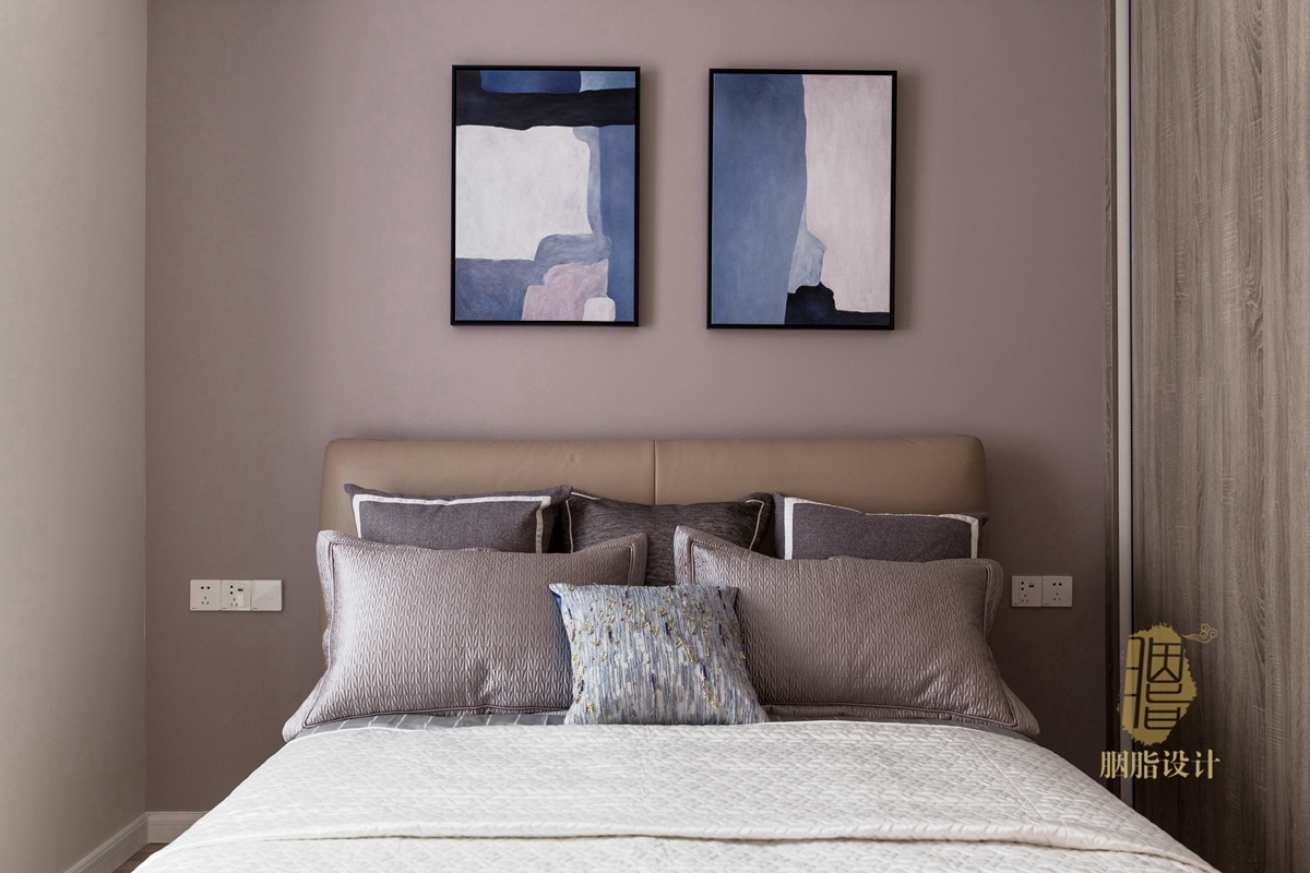 三居 现代简约 胭脂设计 家装 纯设计 卧室图片来自设计师胭脂在胭脂原创设计：米米のSuper Show的分享
