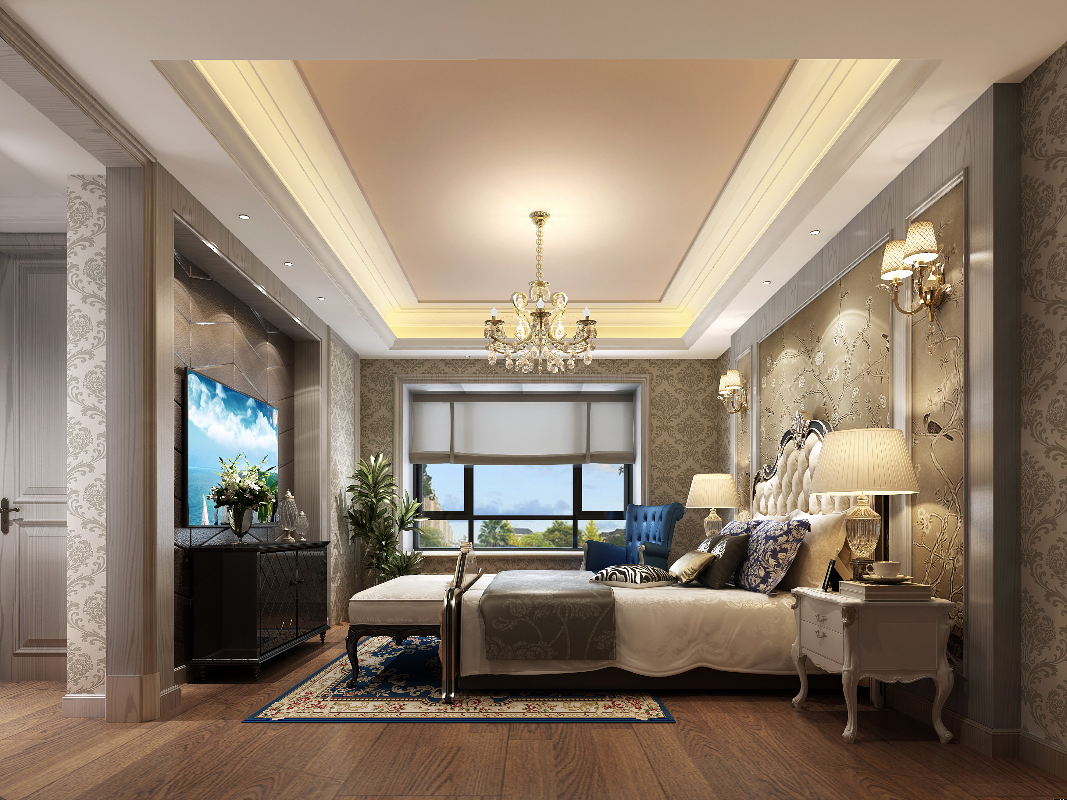 欧式 白领 80后 小资 卧室图片来自敏空间在惠南镇艺泰一品公寓的分享