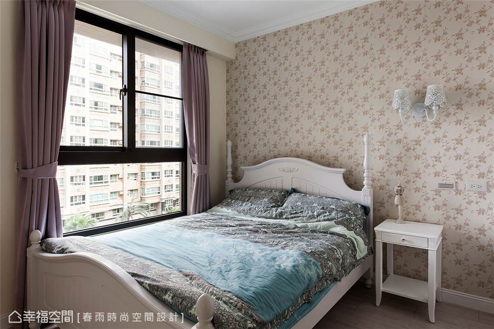 装修设计 装修风格 混搭 极简 卧室图片来自幸福空间在83平，美式乡村风与极简工业风】的分享