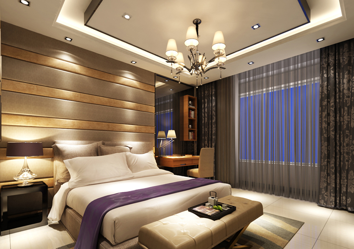 三居 隆玺世家 现代风格 卧室图片来自百家设计小刘在中粮隆玺世家123平现代风格案例的分享
