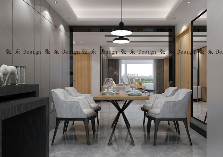 三居 港式风格 溪湖林语 餐厅图片来自百家设计小刘在医大家属楼160平新中式风格的分享