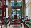 御沁园别墅项目装修中式风格完工实景展示，上海腾龙别墅设计作品，欢迎品鉴
