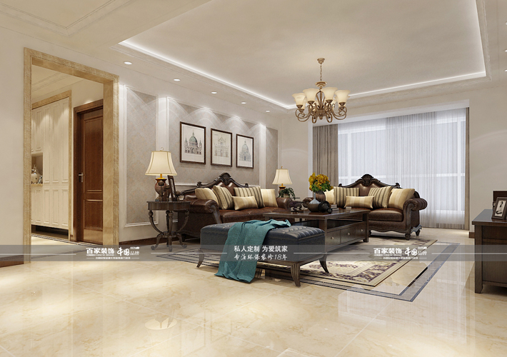 三居 坤泰新界 欧式风格 客厅图片来自百家设计小刘在坤泰新界170平欧式风格的分享