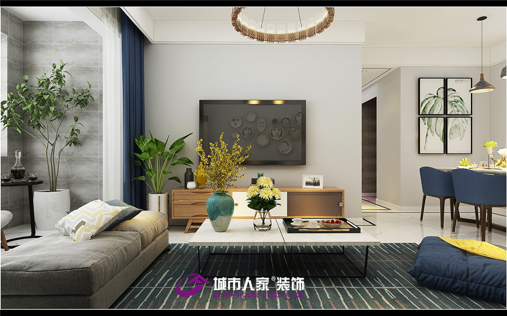 简约 欧式 客厅图片来自济南城市人家装修公司-在大尧风华盛景装修案例的分享