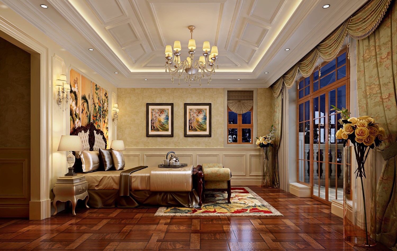卧室图片来自北京高度国际在蓝岸丽舍600平米欧式风格的分享