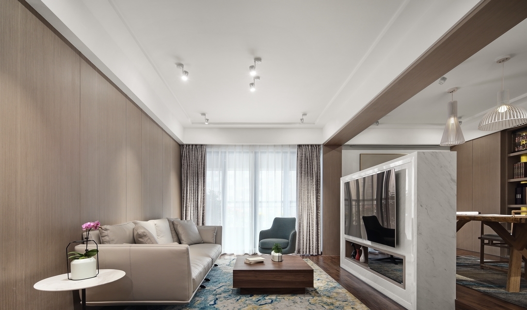 三居 中式 客厅图片来自言白设计在新中式的分享