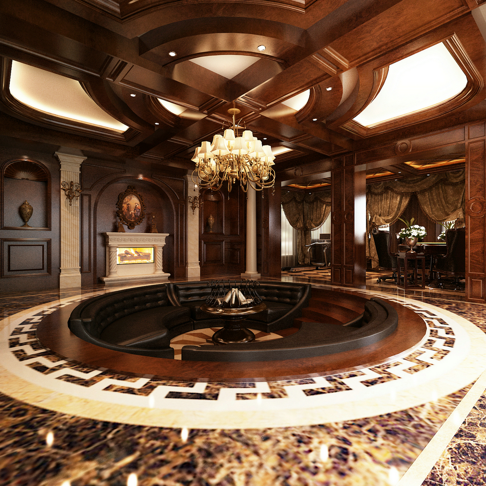 宫 别墅装修 美式古典 腾龙设计 玄关图片来自腾龙设计在1000平豪宅项目 宫 美式古典风格的分享