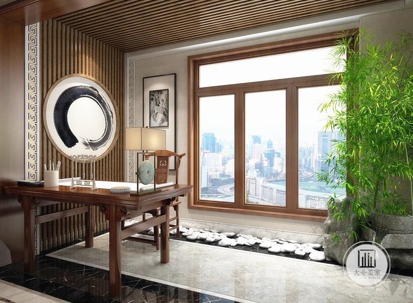 新中式 阳台图片来自大业美家 家居装饰在新中式 --万达公馆的分享