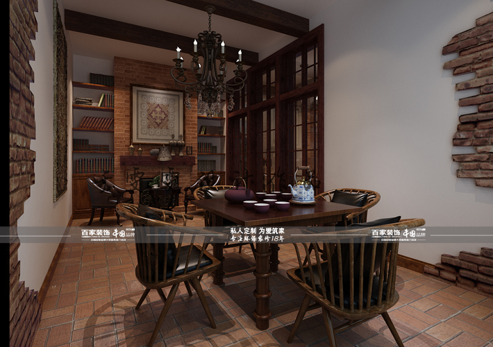 别墅 碧桂园 美式风格 餐厅图片来自百家设计小刘在碧桂园300平美式风格半包15万的分享