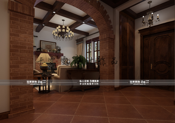 别墅 碧桂园 美式风格 客厅图片来自百家设计小刘在碧桂园300平美式风格半包15万的分享