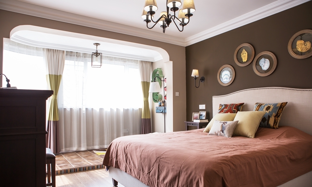 卧室图片来自言白设计在美式风格的分享