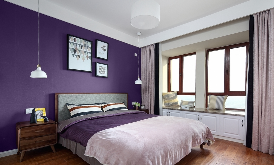 欧式 三居 卧室图片来自言白设计在北欧家的分享