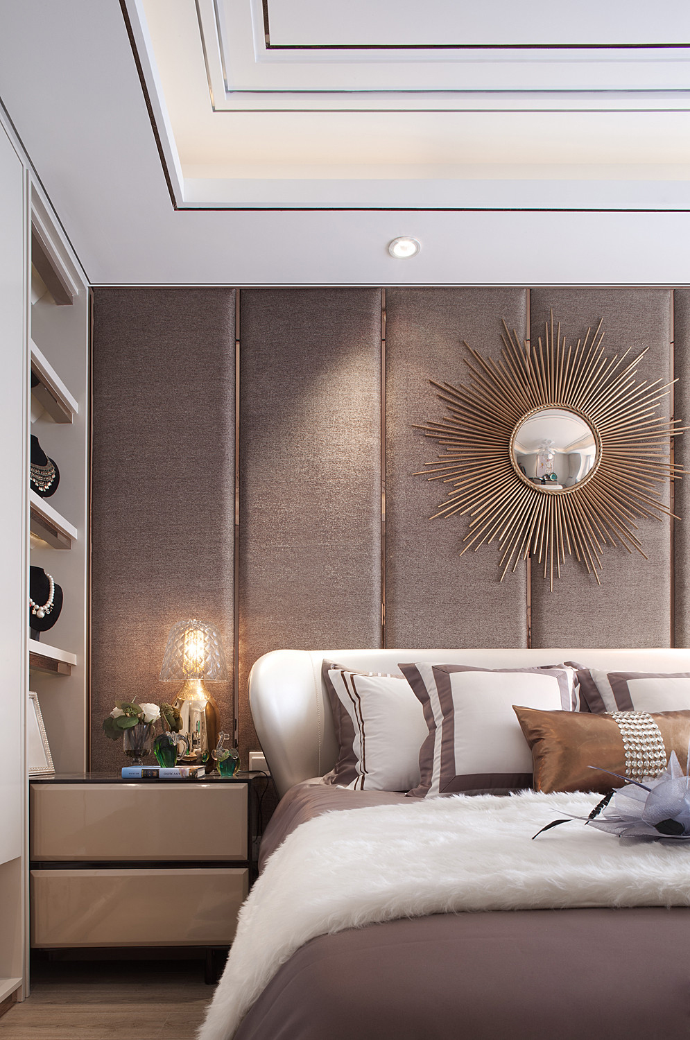 现代 美式 混搭 三居 大户型 复式 跃层 80后 小资 卧室图片来自高度国际姚吉智在160平米现代美式混搭优雅情调的分享