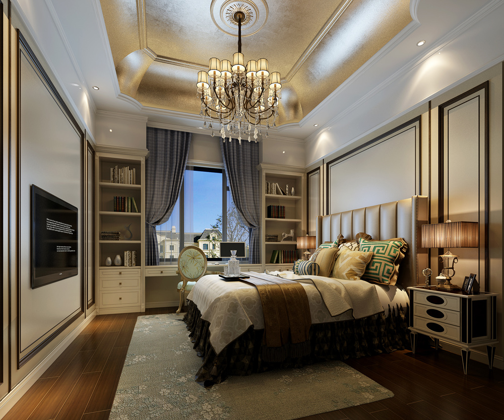 恒大威尼斯 海上威尼斯 别墅装修 欧式古典 腾龙设计 卧室图片来自腾龙设计在恒大海上威尼斯别墅新古典风格的分享