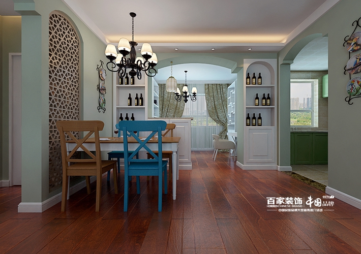 三居 碧桂园公园 105平美式 客厅图片来自百家装饰LL在碧桂园公园里 105平美式风格的分享