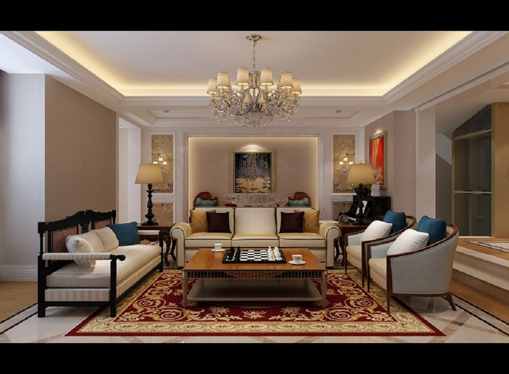 欧式 新古典 别墅 客厅图片来自大业美家 家居装饰在别墅装修设计-欧式新古典的分享