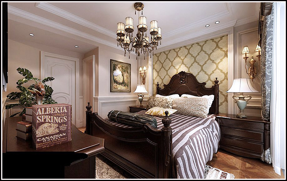 三居 欧式 保利康桥 卧室图片来自百家装饰LL在保利康桥的分享