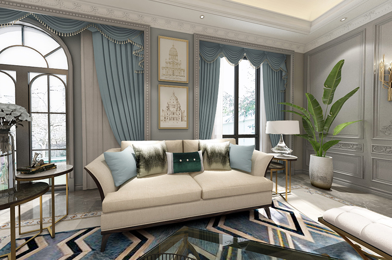 别墅装修 欧美风格 腾龙设计 客厅图片来自孔继民在昆山太阳岛高尔夫别墅美式风格的分享