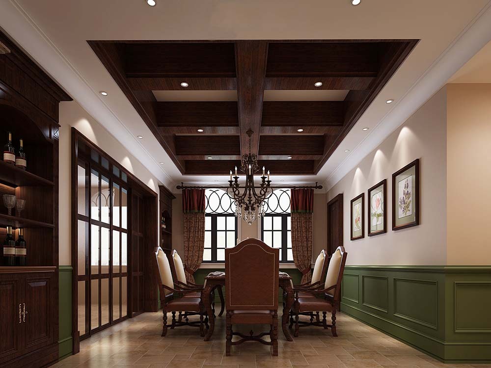 圣安德鲁斯 装修设计 欧美古典 腾龙设计 餐厅图片来自孔继民在圣安德鲁斯庄园别墅新古典欧美的分享