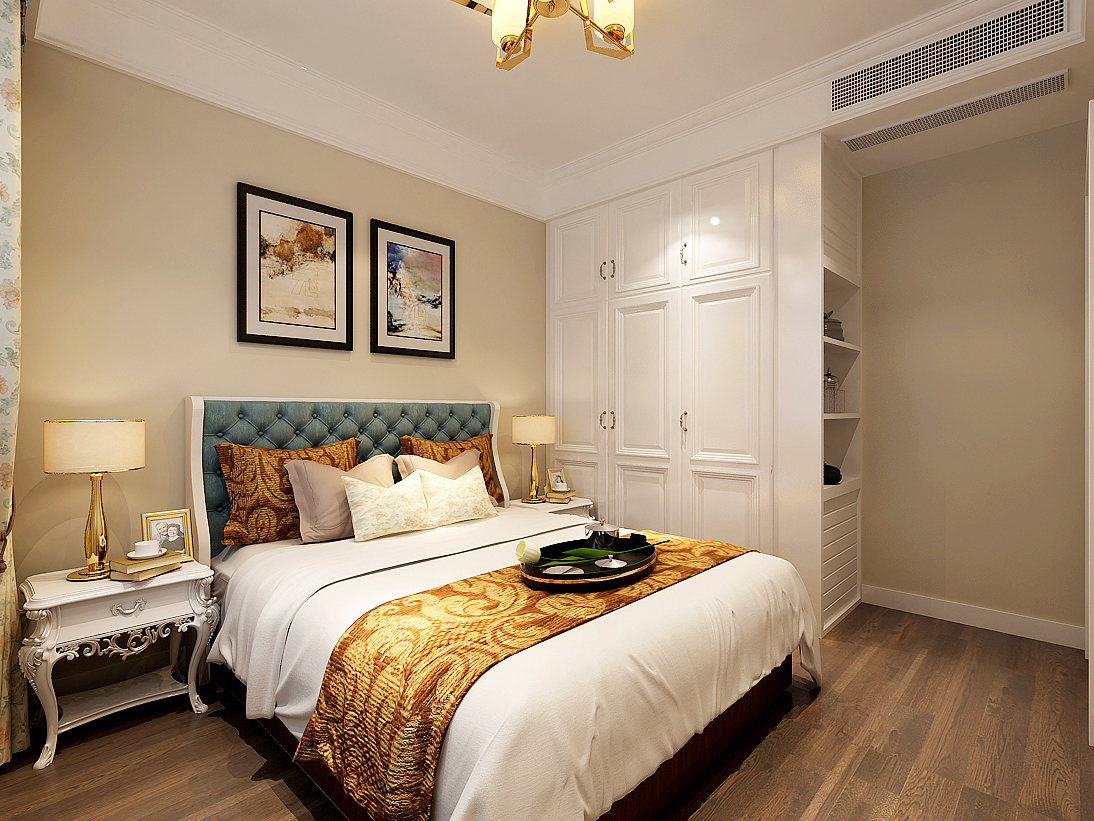 别墅 80后 小资 白领 卧室图片来自装家美在阳光揽胜228法式风格效果图的分享