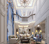 圣得恒业别墅项目装修欧美风格设计，上海腾龙别墅设计作品，欢迎品鉴