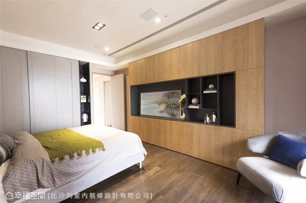 简约 旧房改造 收纳 80后 小资 白领 卧室图片来自幸福空间在330平，现代奢华气势，艺术美宅的分享