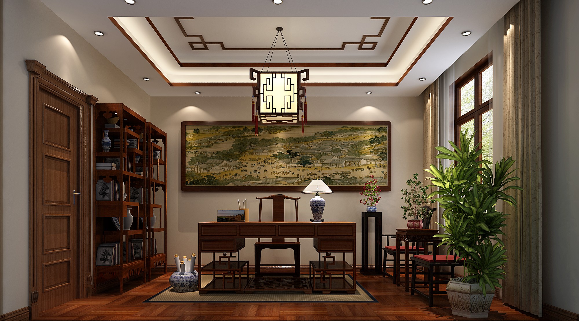 书房图片来自北京高度国际在格拉斯小镇奢华欧式风格的分享