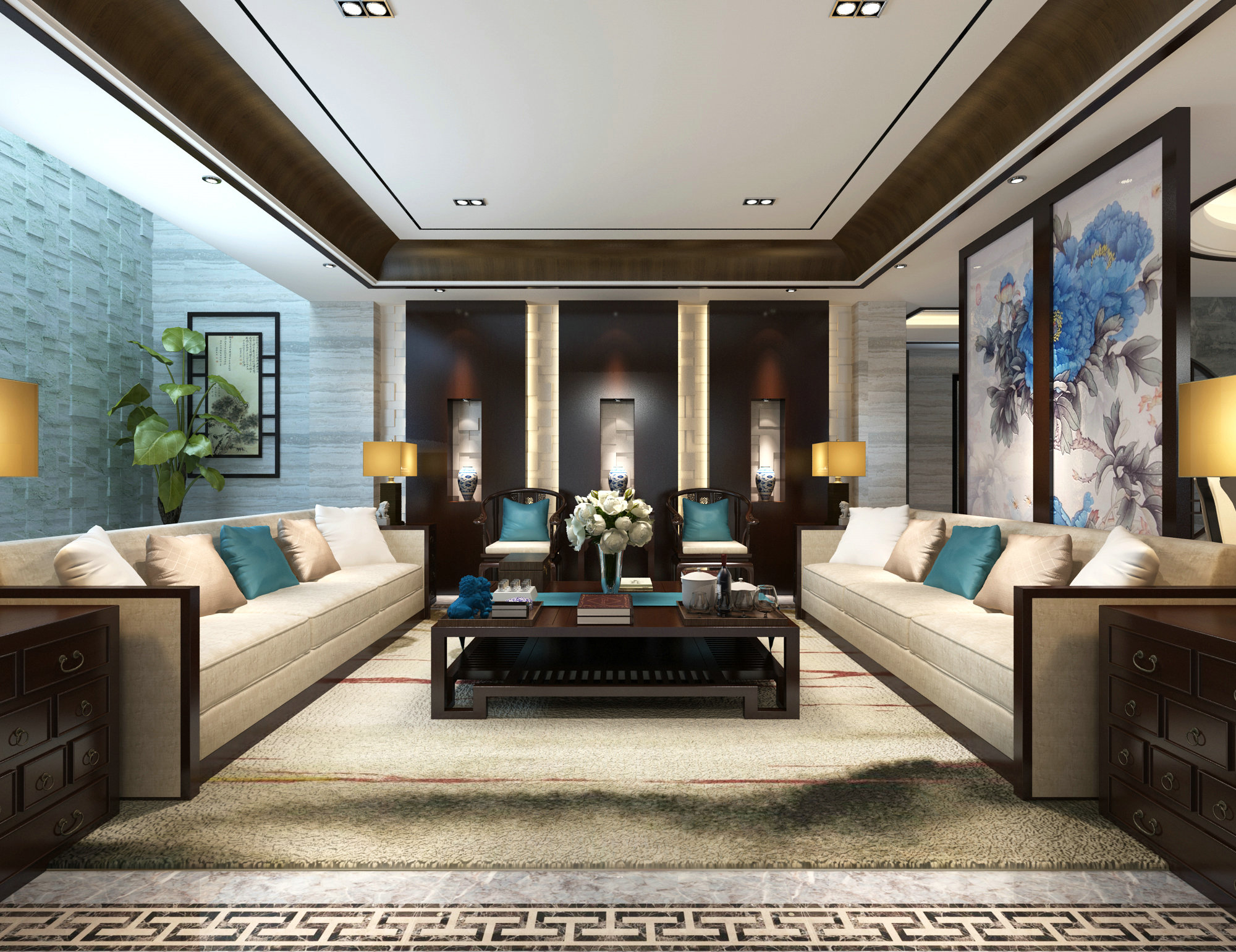 长泰西郊 别墅装修 腾龙设计 客厅图片来自腾龙设计在长泰西郊别墅美式风格设计的分享