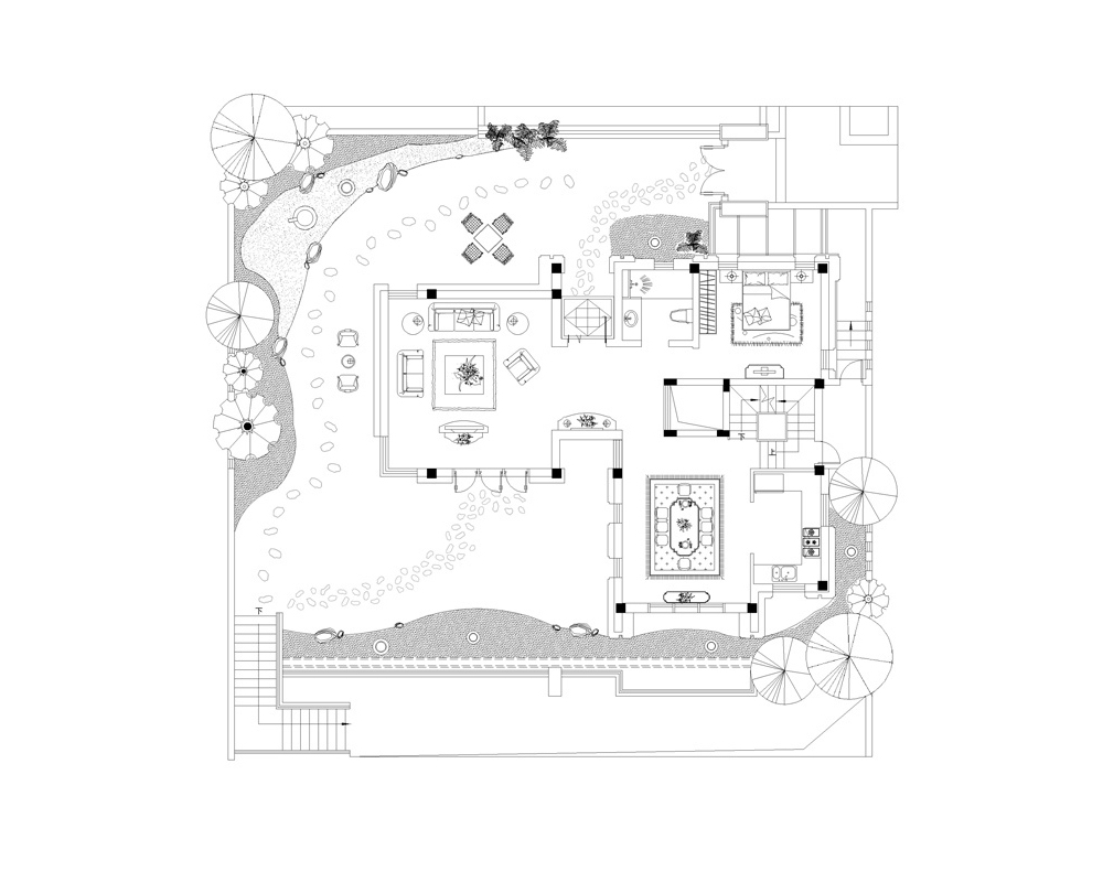 金地格林 别墅装修 欧式古典 腾龙设计 户型图图片来自腾龙设计在金地格林布鲁斯郡别墅新古典设计的分享