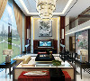 棕榈泉花园别墅新中式风格设计，上海腾龙别墅设计作品，欢迎品鉴