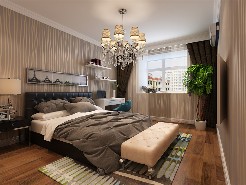 卧室图片来自装家美在梧桐府142平米现代简约风格的分享