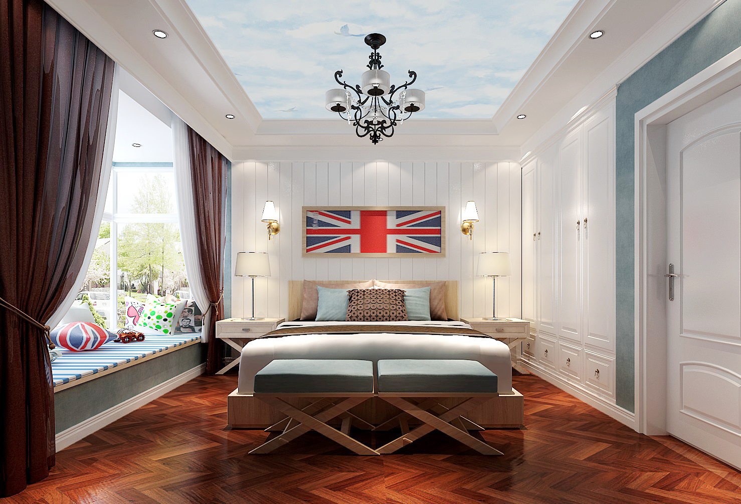 卧室图片来自北京高度国际在K2玉兰湾简欧风格的分享