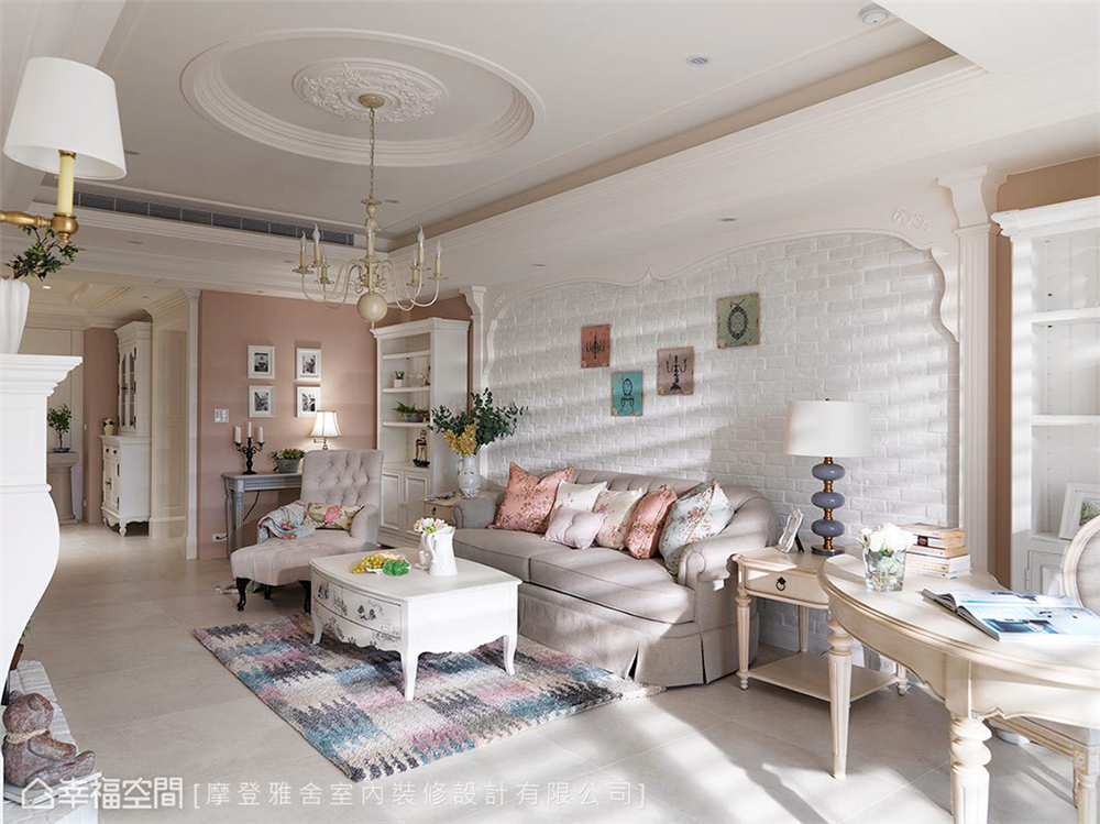 乡村风格 小资 80后 旧房改造 收纳 白领 客厅图片来自幸福空间在99平巴黎日光公寓的浪漫香颂！的分享