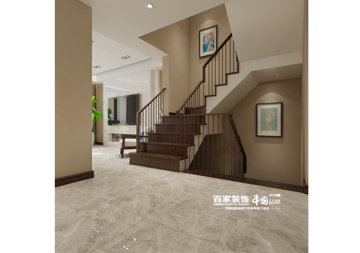 楼梯图片来自沈阳百家装饰小姜在金地铂悦430平现代风格的分享