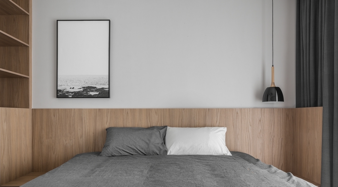 卧室图片来自言白设计在极简风的分享
