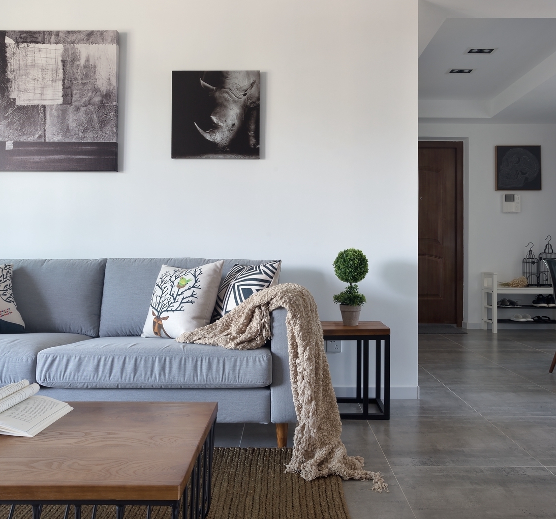 简约 三居 客厅图片来自言白设计在给予信任的家的分享