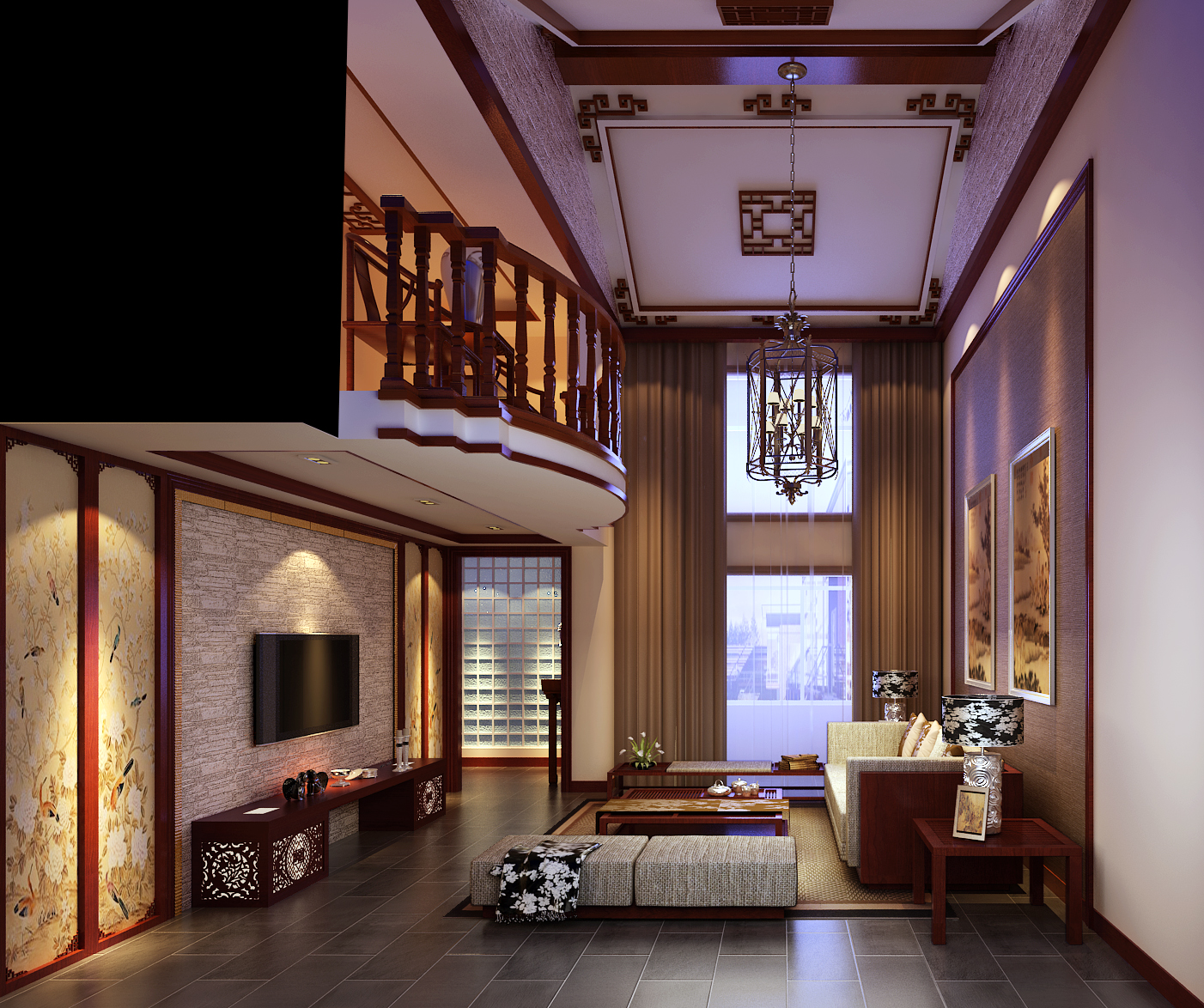 客厅图片来自北京高度国际在汤山庭院--中式风格的分享