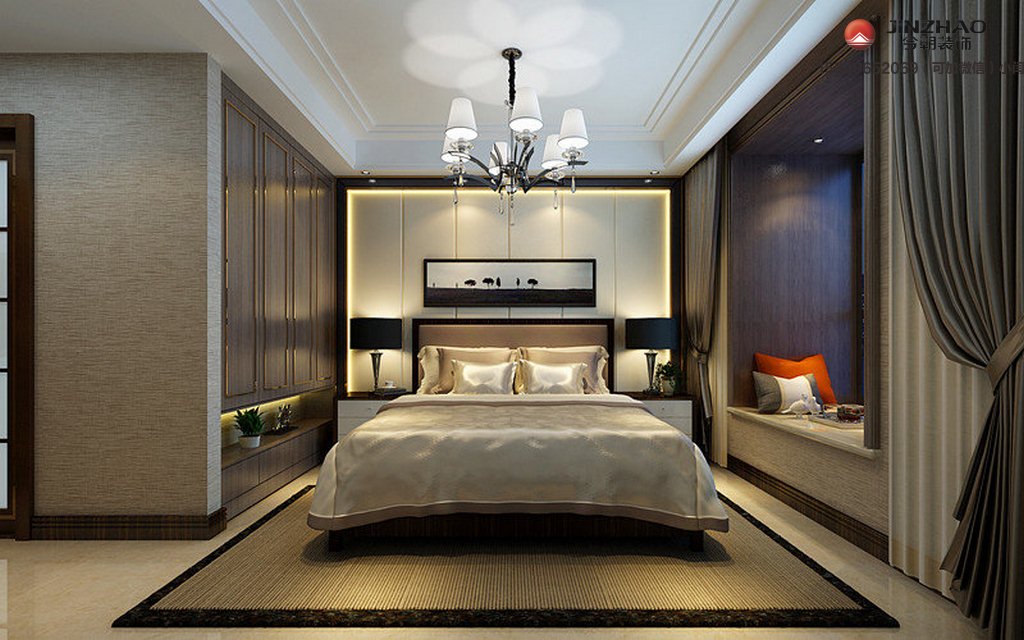 三居 80后 小资 卧室图片来自装家美在龙湾写意189平米中式风格的分享