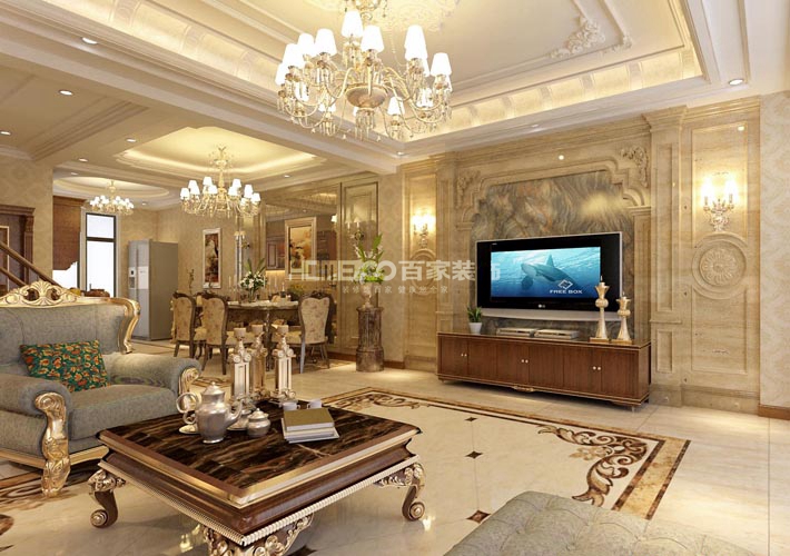 欧式 金地铂悦 156 客厅图片来自百家装饰LL在金地铂悦 156的分享