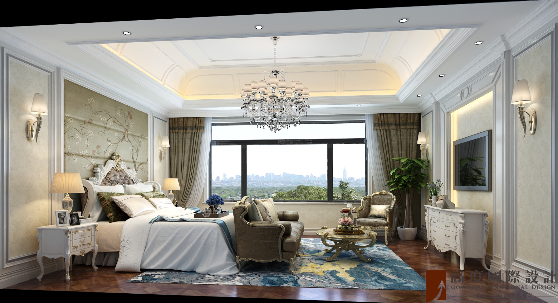 混搭 别墅 跃层 复式 大户型 80后 小资 卧室图片来自高度国际姚吉智在华远和墅400平米混搭本色生活的分享